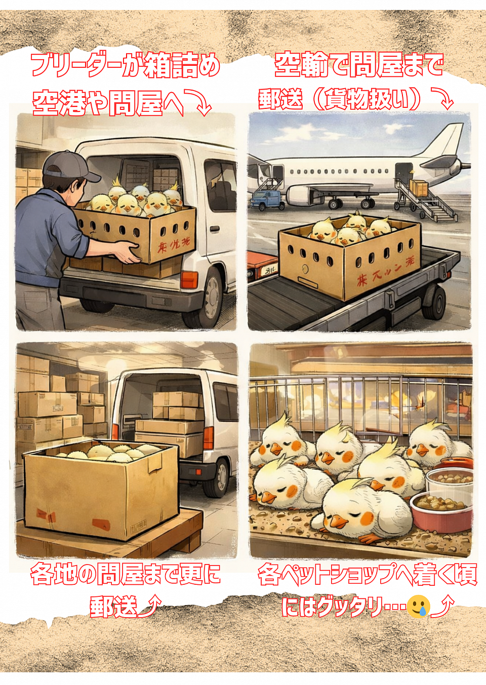 オカメインコ郵送